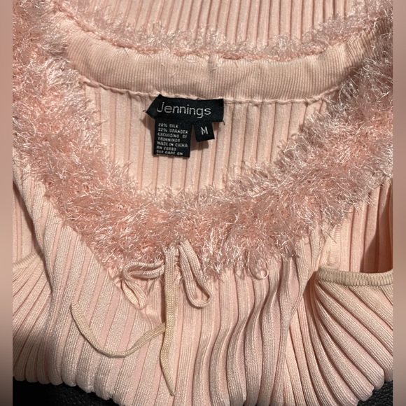 Jennings Top Silk Spandex Blend Pink pastel feminine Romantic Women’s M - Picture 7 of 7